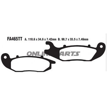 Brake Pads Sint Mx-S Ebc Mxs465