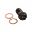 Banjo Bolt Single M10x1.25Stainless Steel A4 Rac Black Pb