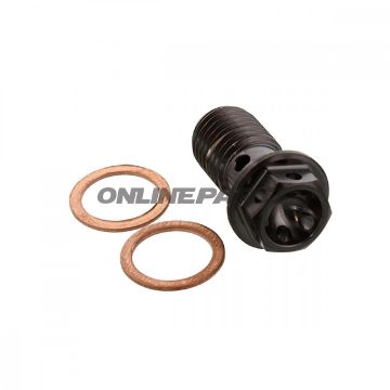 Banjo Bolt Single M10x1.25Titan Rac Black Pb