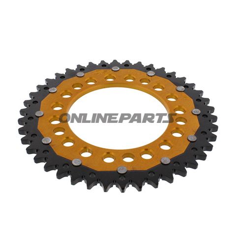 Rear Sprocket Dual 42 Tooth Pitch 525 Goldzf Inner Diameter 112 Bolt Spacing 138