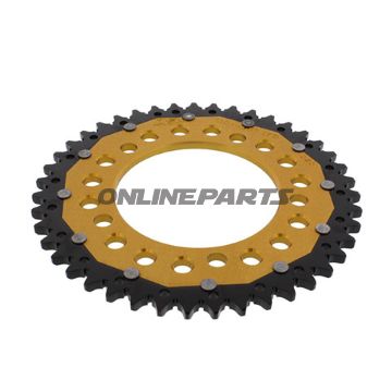 Rear Sprocket Dual 43 Tooth Pitch 525 Goldzf Inner Diameter 112 Bolt Spacing 138