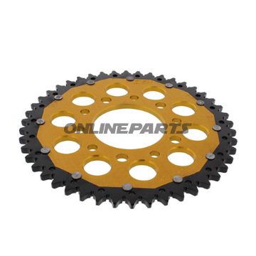 Rear Sprocket Dual 46 Tooth Pitch 525 Goldzf Inner Diameter 080 Bolt Spacing 110