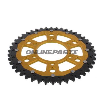 Rear Sprocket Dual 44 Tooth Pitch 525 Goldzf Inner Diameter 080 Bolt Spacing 104