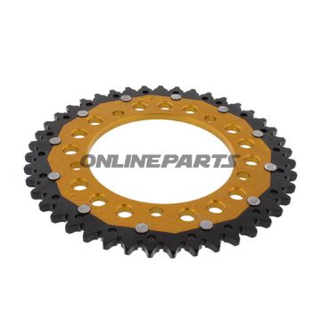 Rear Sprocket Dual 43 Tooth Pitch 525 Goldzf Inner Diameter 120 Bolt Spacing 140