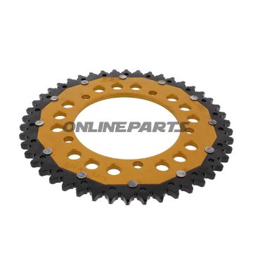 Rear Sprocket Dual 46 Tooth Pitch 525 Goldzf Inner Diameter 120 Bolt Spacing 140