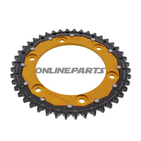 Rear Sprocket Dual 44 Tooth Pitch 530 Goldzf Inner Diameter 134 Bolt Spacing 160