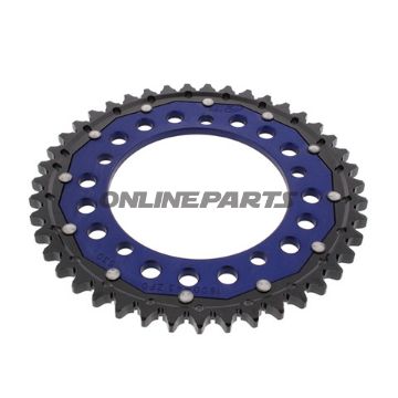 Rear Sprocket Dual 43 Tooth Pitch 530 Bluezf Inner Diameter 120 Bolt Spacing 140
