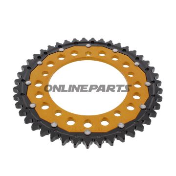 Rear Sprocket Dual 43 Tooth Pitch 530 Goldzf Inner Diameter 120 Bolt Spacing 140