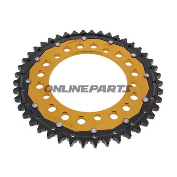 Rear Sprocket Dual 44 Tooth Pitch 530 Goldzf Inner Diameter 120 Bolt Spacing 140