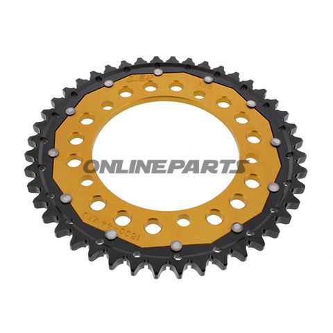 Rear Sprocket Dual 44 Tooth Pitch 530 Goldzf Inner Diameter 120 Bolt Spacing 140
