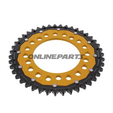 Rear Sprocket Dual 43 Tooth Pitch 530 Goldzf Inner Diameter 112 Bolt Spacing 138