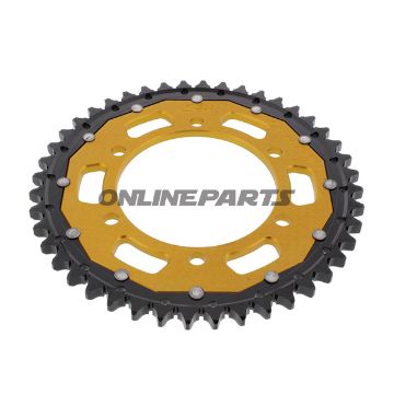 Rear Sprocket Dual 44 Tooth Pitch 530 Goldzf Inner Diameter 110 Bolt Spacing 130