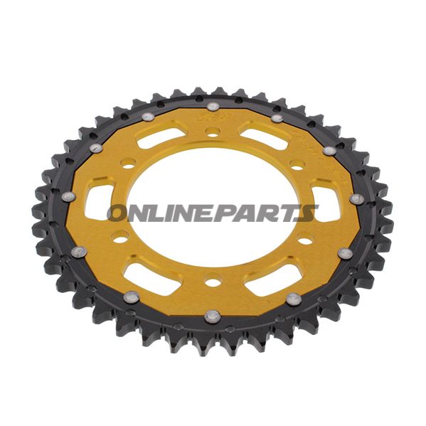 Rear Sprocket Dual 44 Tooth Pitch 530 Goldzf Inner Diameter 110 Bolt Spacing 130