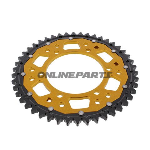 Rear Sprocket Dual 46 Tooth Pitch 530 Goldzf Inner Diameter 110 Bolt Spacing 130