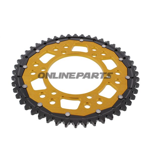 Rear Sprocket Dual 48 Tooth Pitch 530 Goldzf Inner Diameter 110 Bolt Spacing 130