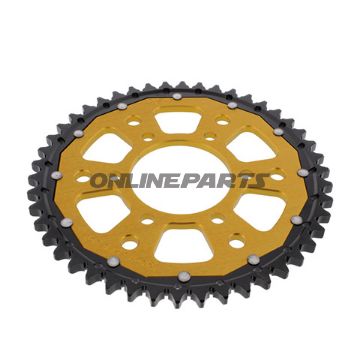 Rear Sprocket Dual 46 Tooth Pitch 530 Goldzf Inner Diameter 080 Bolt Spacing 104