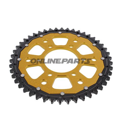 Rear Sprocket Dual 46 Tooth Pitch 530 Goldzf Inner Diameter 080 Bolt Spacing 104