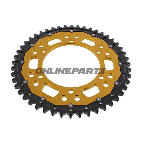 Rear Sprocket Dual 48 Tooth Pitch 530 Goldzf Inner Diameter 120 Bolt Spacing 140