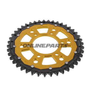 Rear Sprocket Dual 43 Tooth Pitch 530 Goldzf Inner Diameter 076 Bolt Spacing 100