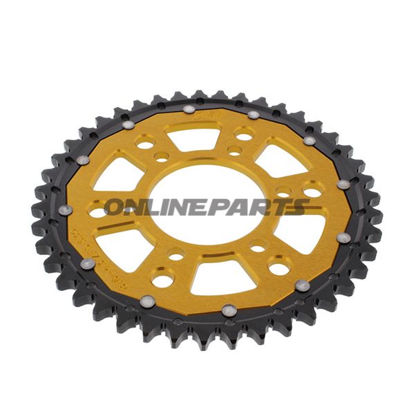 Rear Sprocket Dual 43 Tooth Pitch 530 Goldzf Inner Diameter 076 Bolt Spacing 100