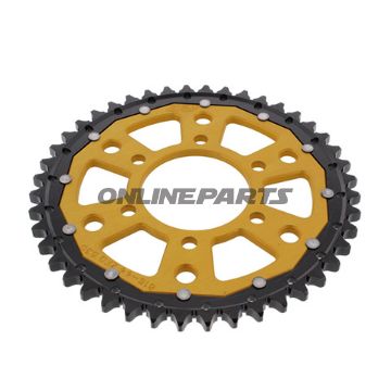 Rear Sprocket Dual 44 Tooth Pitch 530 Goldzf Inner Diameter 076 Bolt Spacing 100