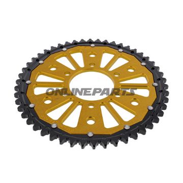 Rear Sprocket Dual 50 Tooth Pitch 530 Goldzf Inner Diameter 076 Bolt Spacing 100
