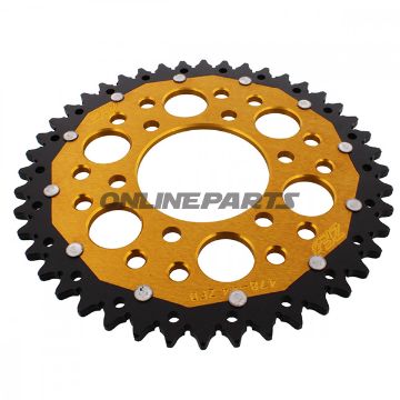 Rear Sprocket Dual 44 Tooth Pitch 520 Goldzf Inner Diameter 080 Bolt Spacing 104