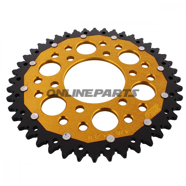 Rear Sprocket Dual 44 Tooth Pitch 520 Goldzf Inner Diameter 080 Bolt Spacing 104
