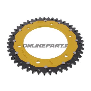 Rear Sprocket Dual 47 Tooth Pitch 525 Goldzf Inner Diameter 140 Bolt Spacing 168