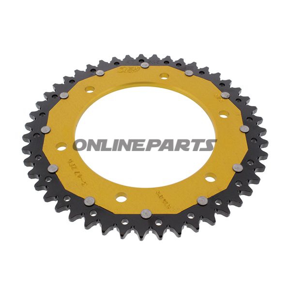 Rear Sprocket Dual 47 Tooth Pitch 525 Goldzf Inner Diameter 140 Bolt Spacing 168