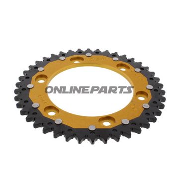 Rear Sprocket Dual 42 Tooth Pitch 525 Goldzf Inner Diameter 125 Bolt Spacing 150