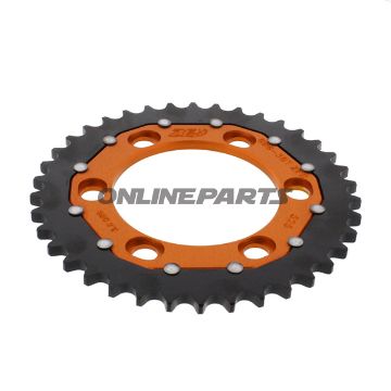 Rear Sprocket Dual 38 Tooth Pitch 525 Orangezf Inner Diameter 101 Bolt Spacing 124