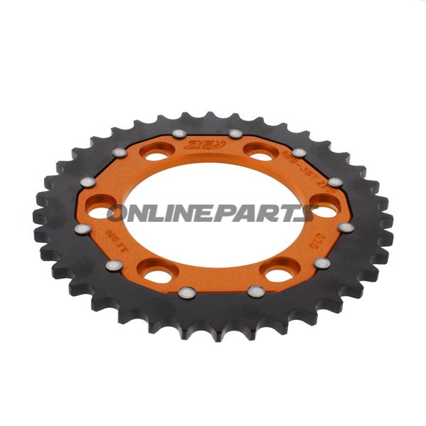 Rear Sprocket Dual 38 Tooth Pitch 525 Orangezf Inner Diameter 101 Bolt Spacing 124