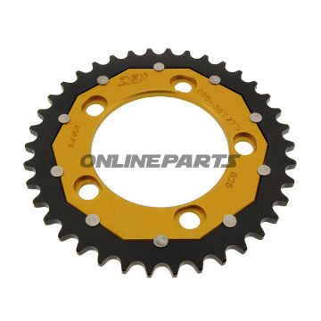 Rear Sprocket Dual 38 Tooth Pitch 525 Goldzf Inner Diameter 101 Bolt Spacing 124