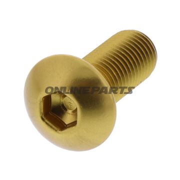 Dome Head Bolt Proboltm10x1.25Mm 25Mm Alu Gold