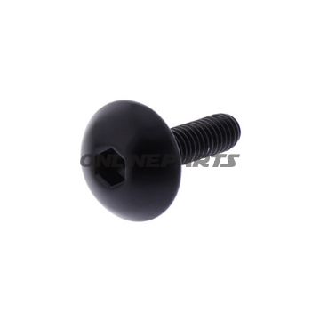 Dome Head Bolt Proboltm4x0.7Mm 15Mm Alu Black