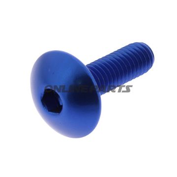 Dome Head Bolt Proboltm6x1.00Mm 20Mm Alu Blue