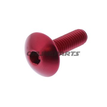 Dome Head Bolt Proboltm6x1.00Mm 20Mm Alu Red