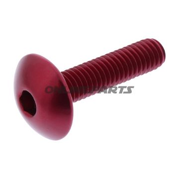 Dome Head Bolt Proboltm6x1.00Mm 25Mm Alu Red