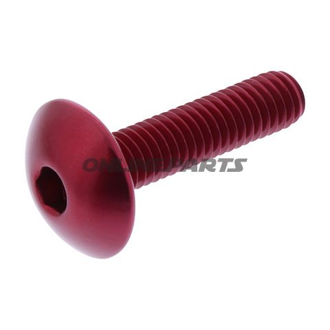 Dome Head Bolt Proboltm6x1.00Mm 25Mm Alu Red