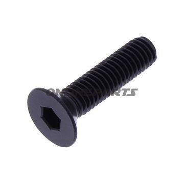 Countersunk Screwm6x1.00Mm 25Mm Alu Black