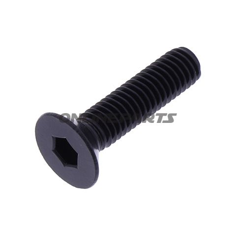 Countersunk Screwm6x1.00Mm 25Mm Alu Black