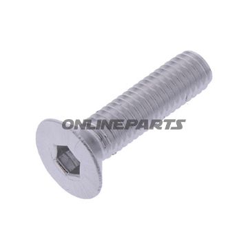Countersunk Screwm6x1.00Mm 25Mm Alu Silver