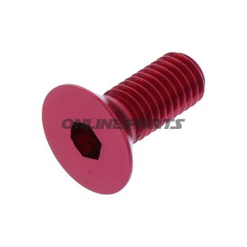 Countersunk Screwm8x1.25Mm 20Mm Alu Red