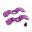 Brake Hose Bracket Probolt9mm 2Fach Alu Purple