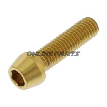 Cone Head Bolt Proboltm8x1.25Mm 30Mm Stainless Steel A4 Gold