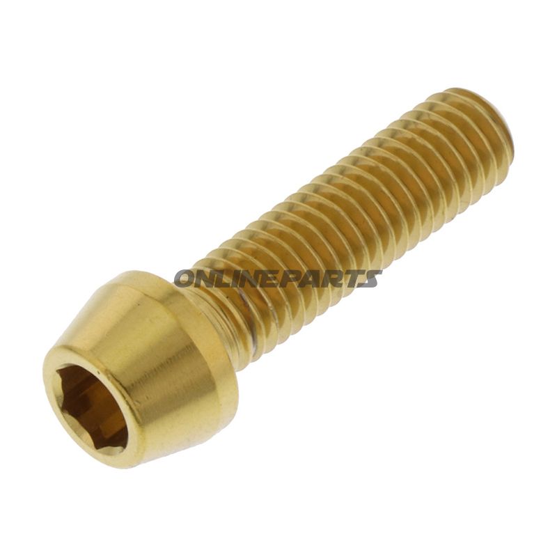 Cone Head Bolt Proboltm8x1.25Mm 30Mm Stainless Steel A4 Gold