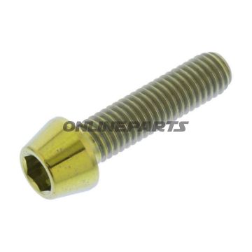 Cone Head Bolt Proboltm5x0.8Mm 20Mm Titan Gold