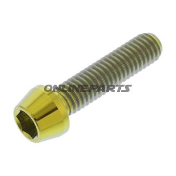 Cone Head Bolt Proboltm6x1.00Mm 25Mm Titan Gold