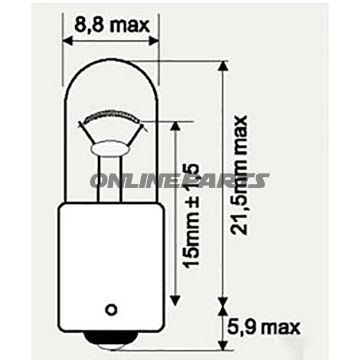 Bulb 6V4w Jmpba9s 10 Pcs